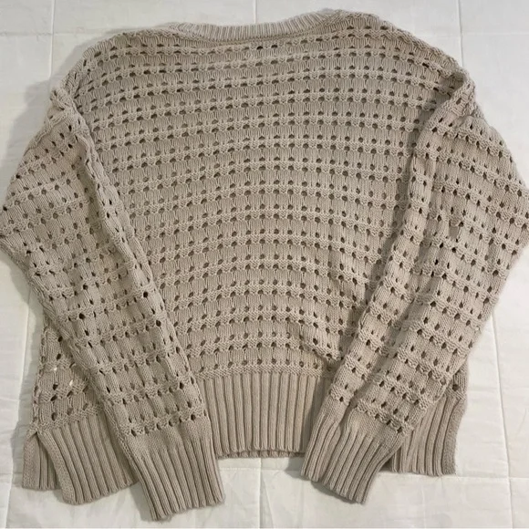 Lucky Brand Women's Beige Knit Sweater (Medium / M) - Picture 3 of 3